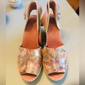 Gentle Souls leather espadrilles wedge